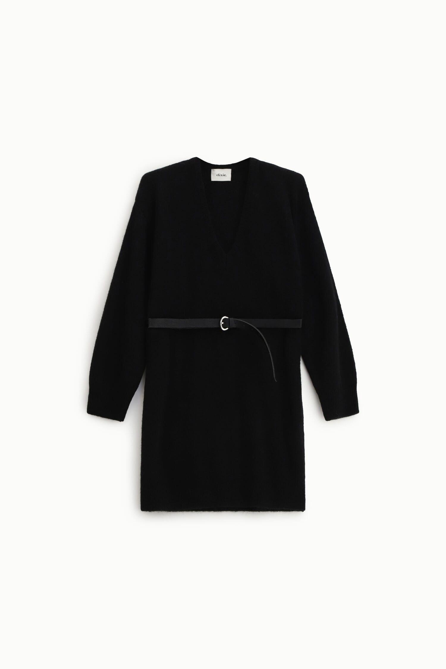 Robe courte avec ceinture et décolleté en V Dixie