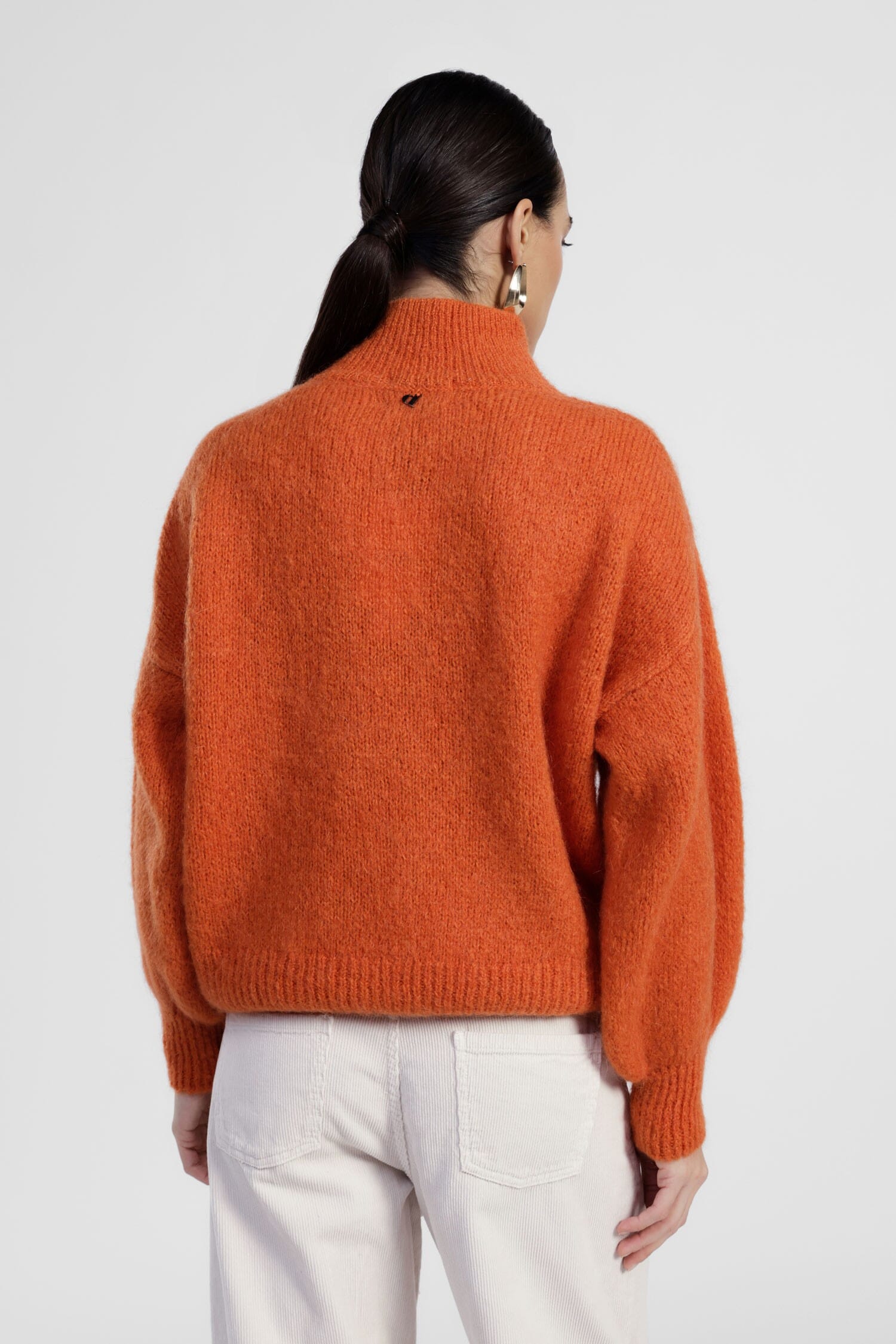 Dixie Wide Long-Sleeve High Neck Sweater (Pull à manches longues et col montant)
