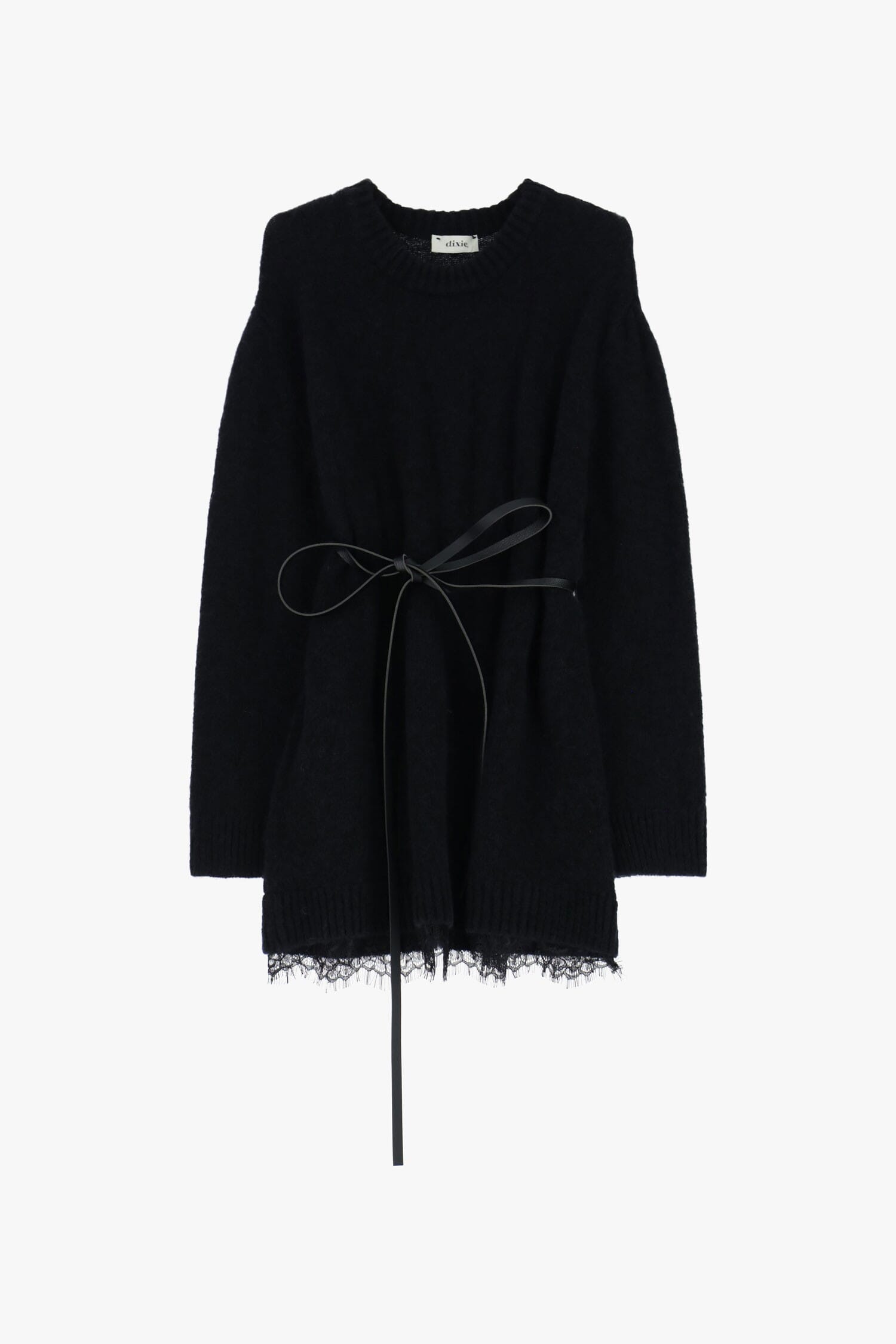 Abito Corto Con Cintura E Bordo In Pizzo Dixie