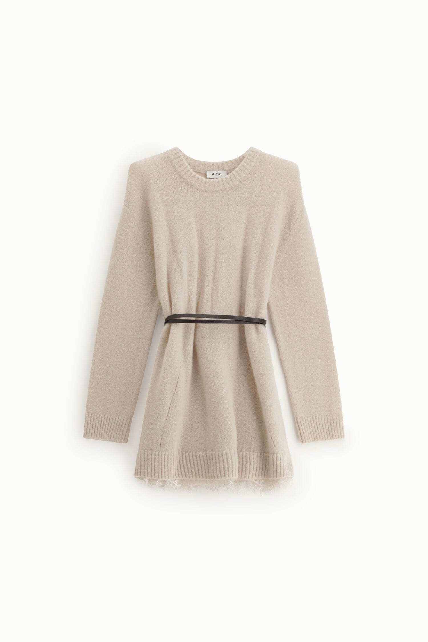 Abito Corto Con Cintura E Bordo In Pizzo Dixie