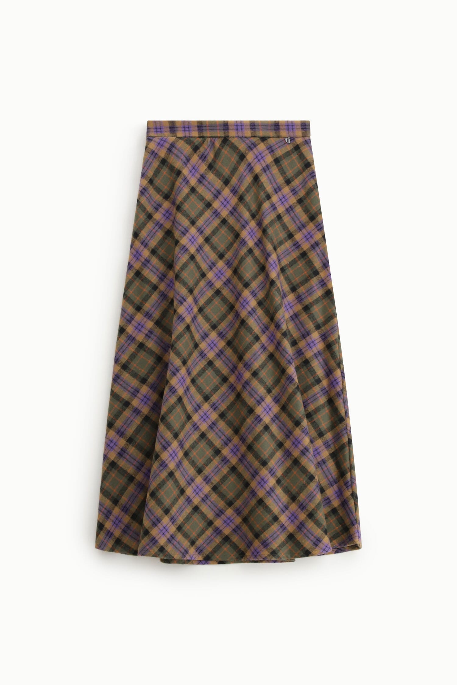 Gonna Midi A Ruota Fantasia Scozzese Dixie