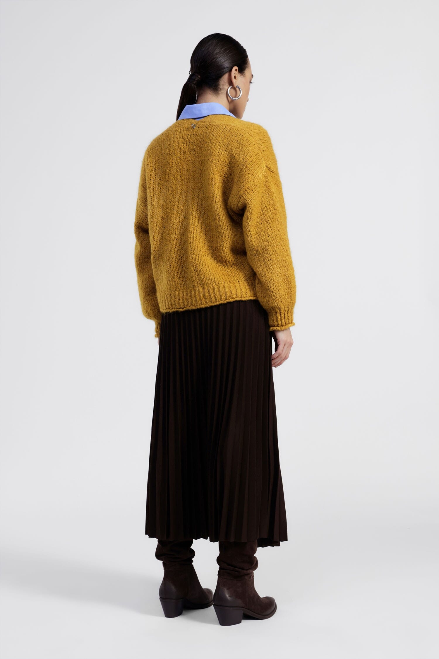 Gonna Lunga Plissè Con Cintura Regolabile Dixie