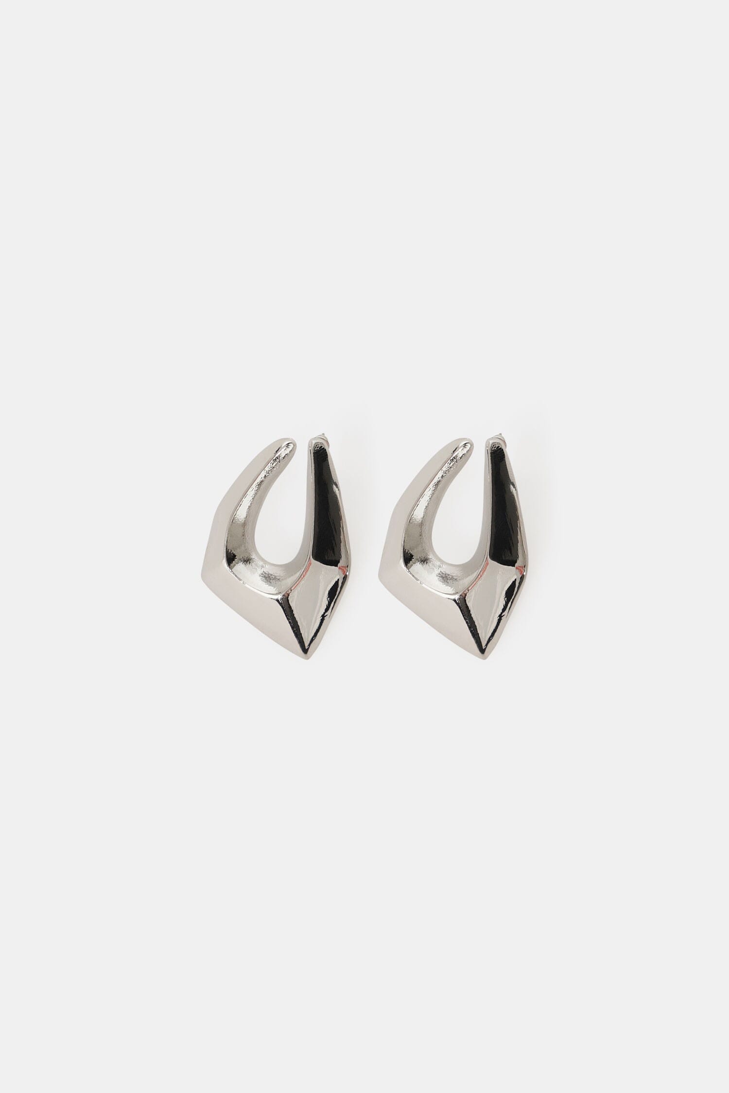 Dixie Geometric Mirror Effect Asymmetrical Earrings