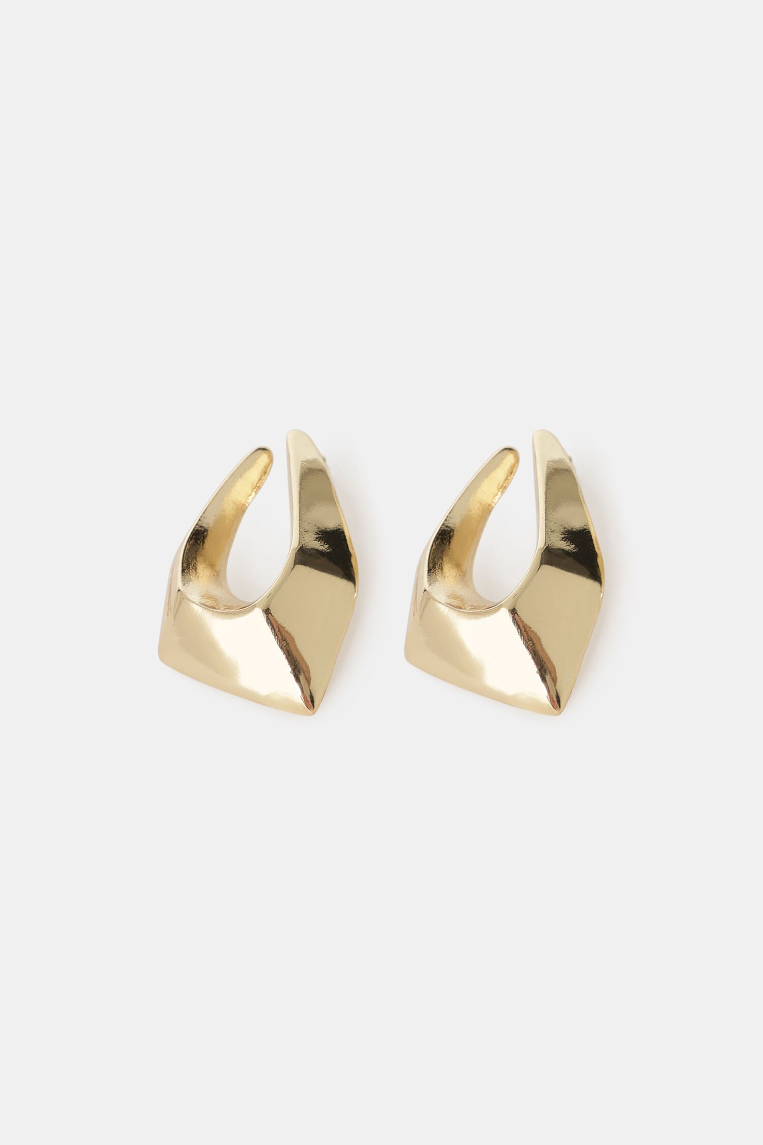Dixie Geometric Mirror Effect Asymmetrical Earrings