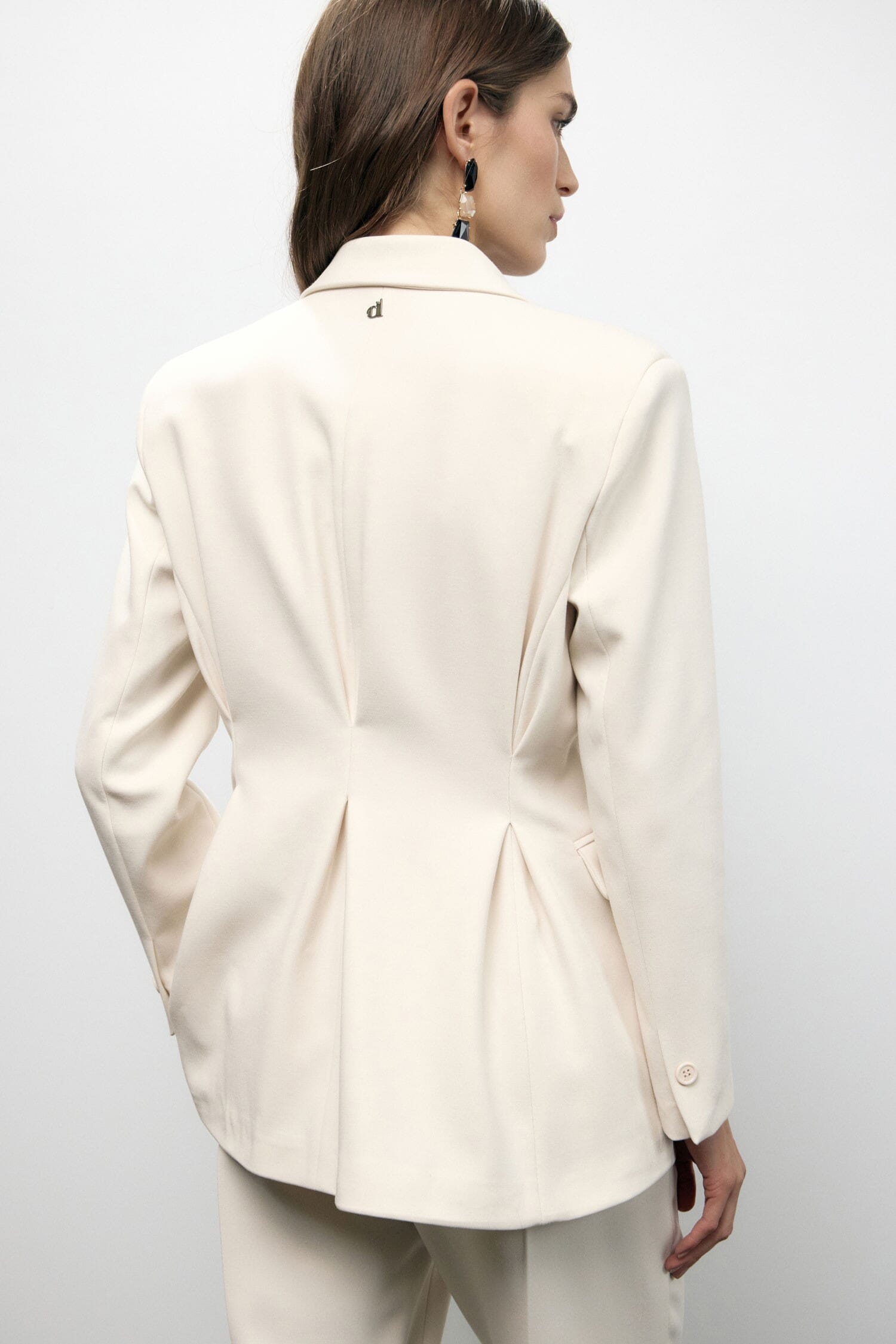 Dixie Blazer à double boutonnage avec poches passepoilées