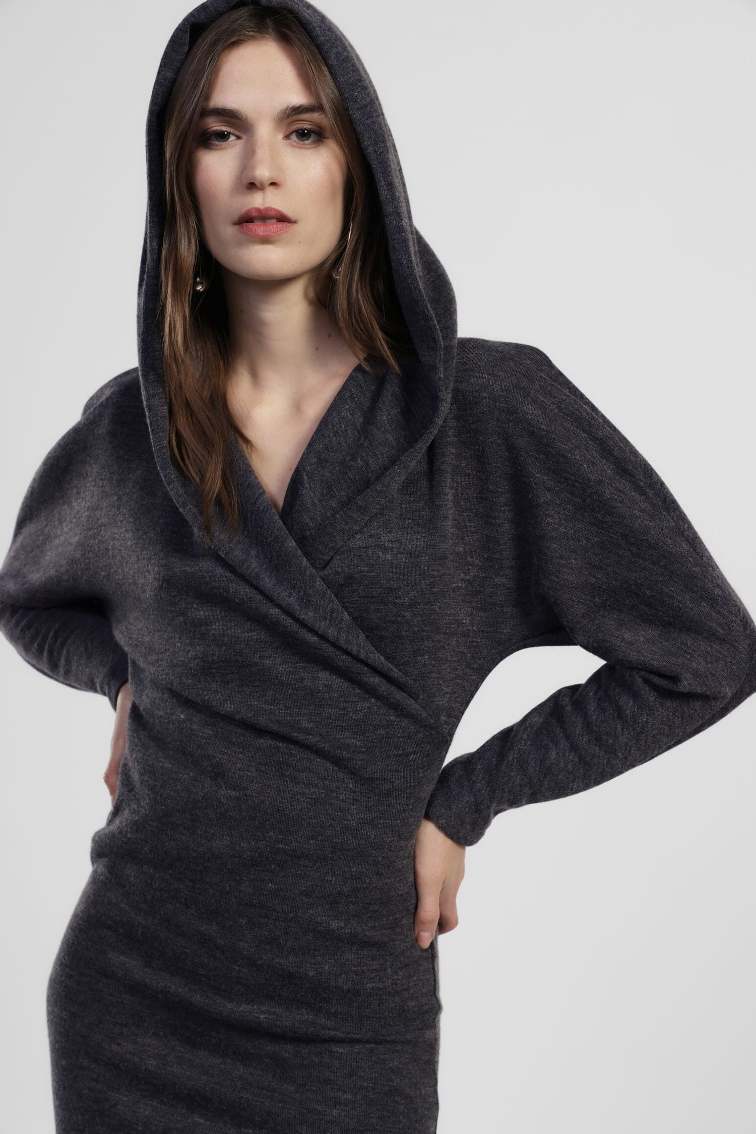 Abito Corto Con Scollo Incrociato Ampio Dixie