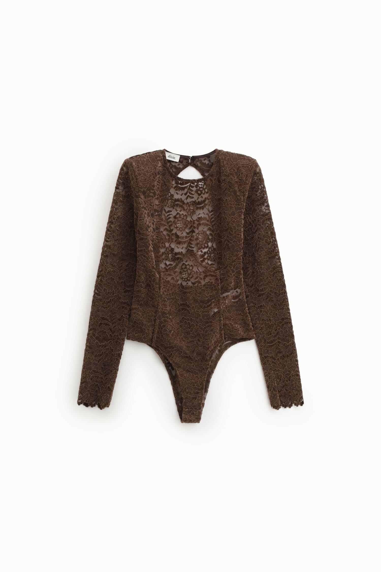 Body In Pizzo Con Maniche Lunghe E Apertura Sul Retro Dixie