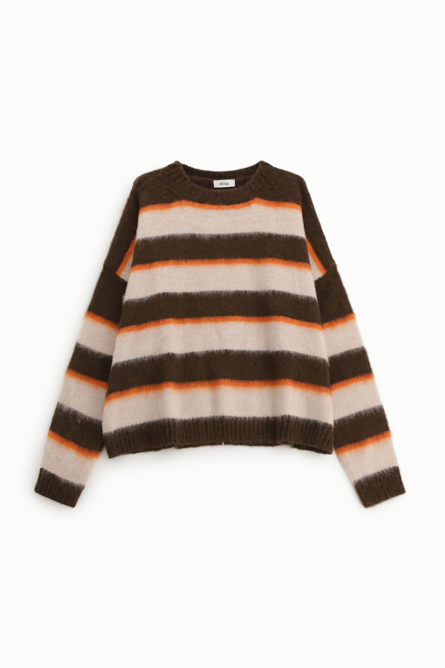 Maglione Girocollo A Righe Ampie Soffici Dixie