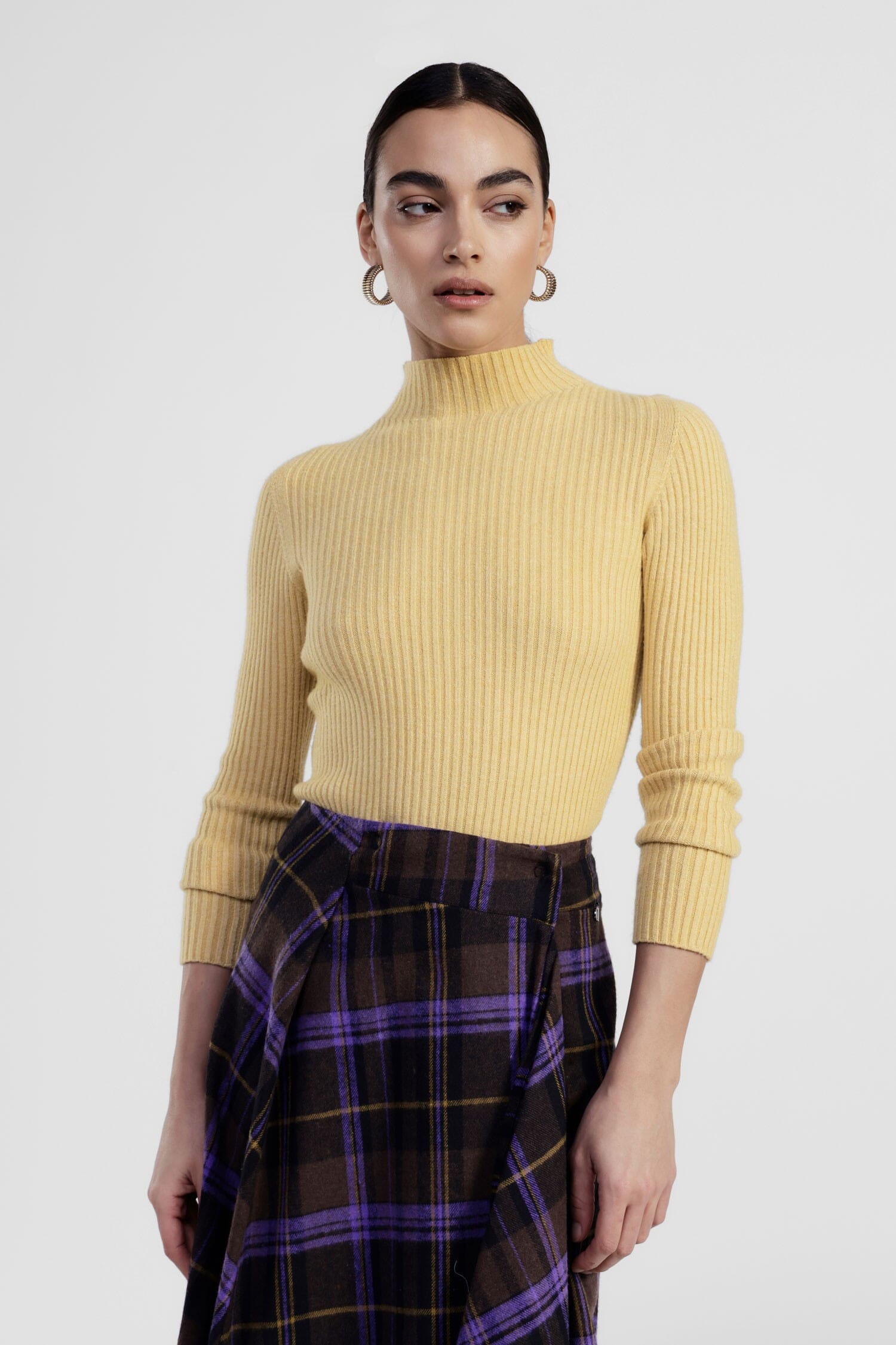 Dixie Ribbed Turtleneck Sweater