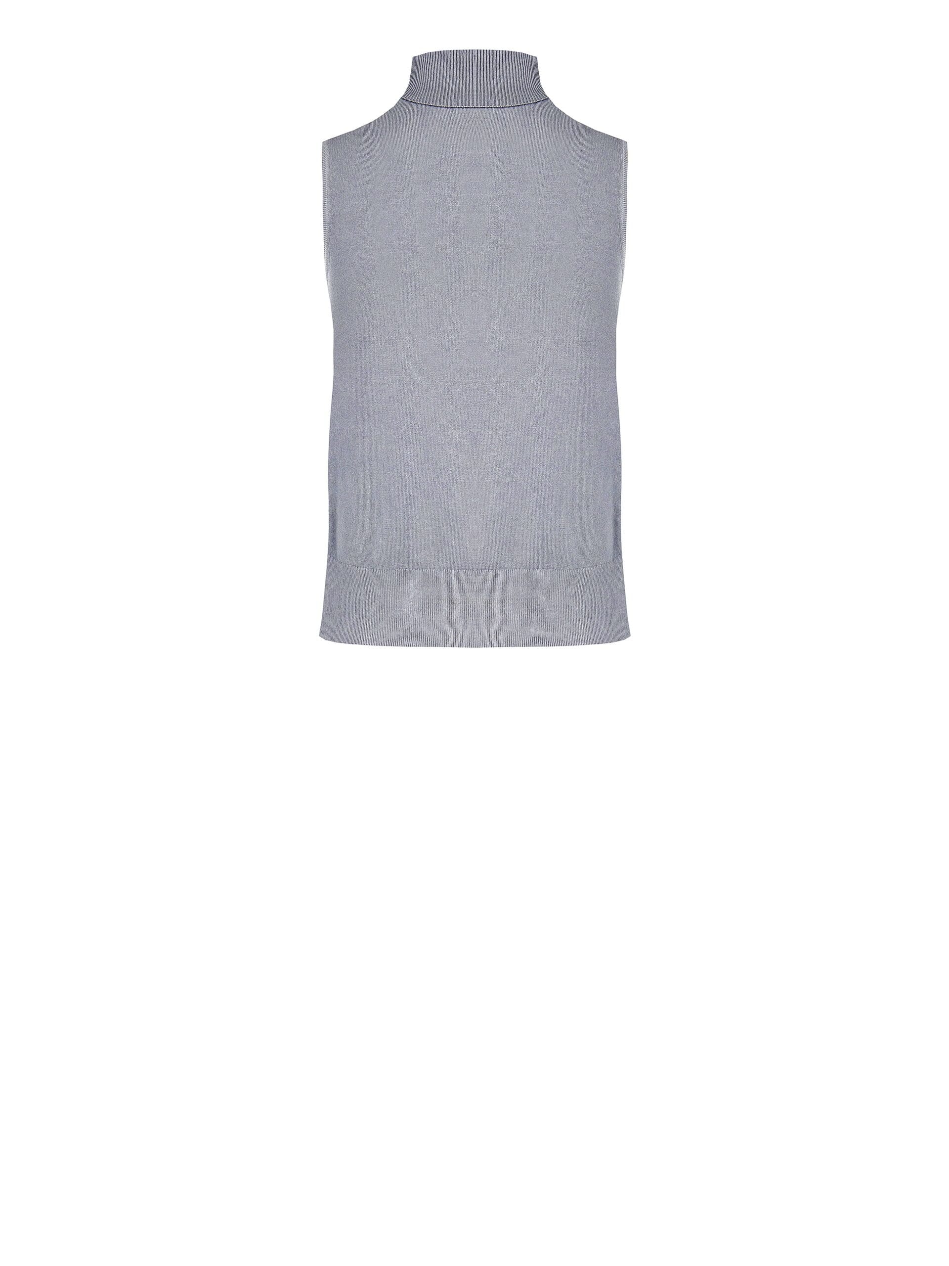 Maglione Dolcevita Smanicato Con Logo RR Ricamato Rinascimento