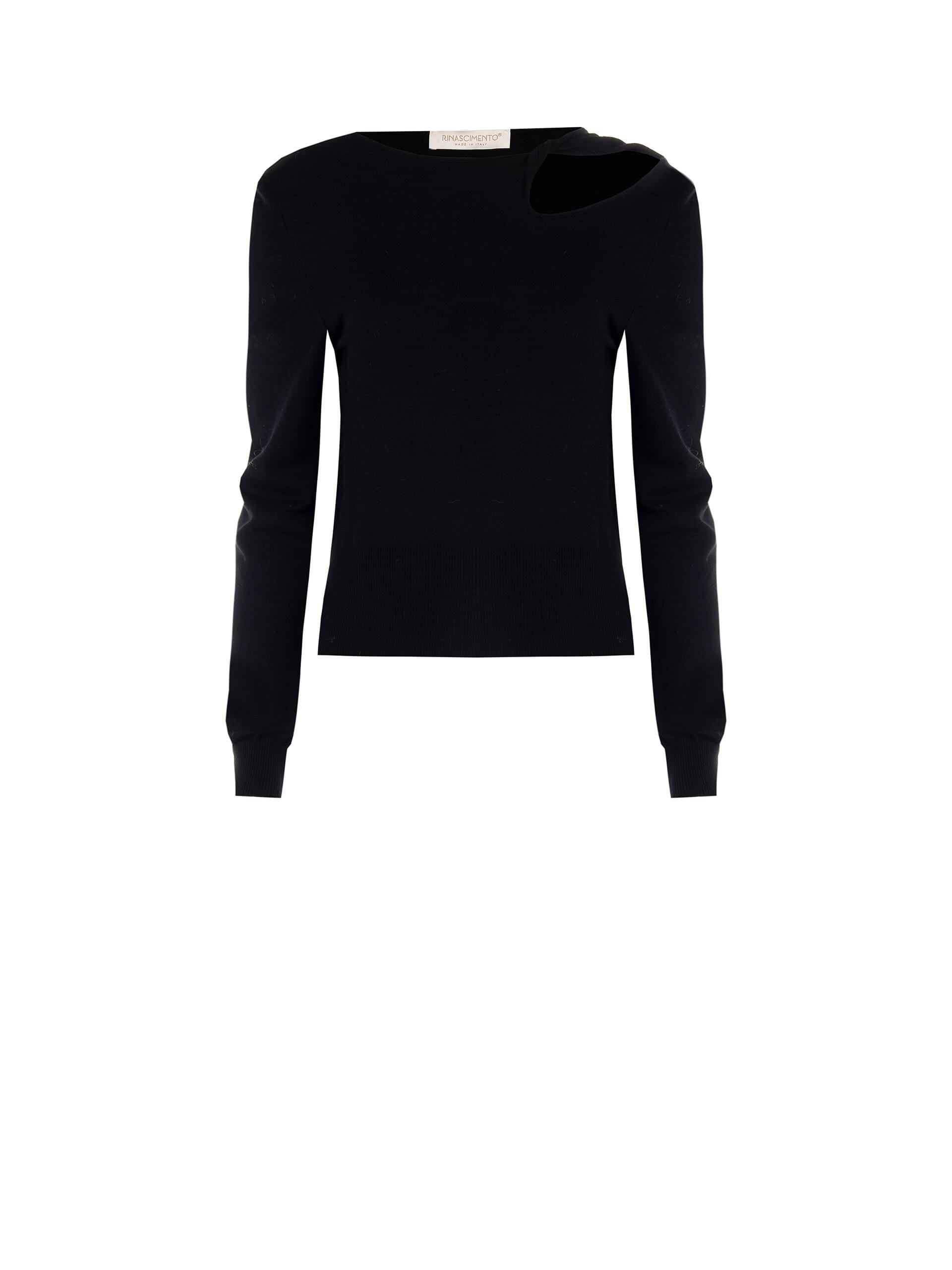 Rinascimento - Pull découpé avec détails roulés