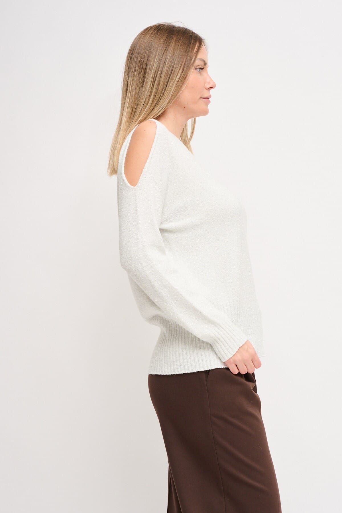 Tricot Lurex avec découpe Maryley