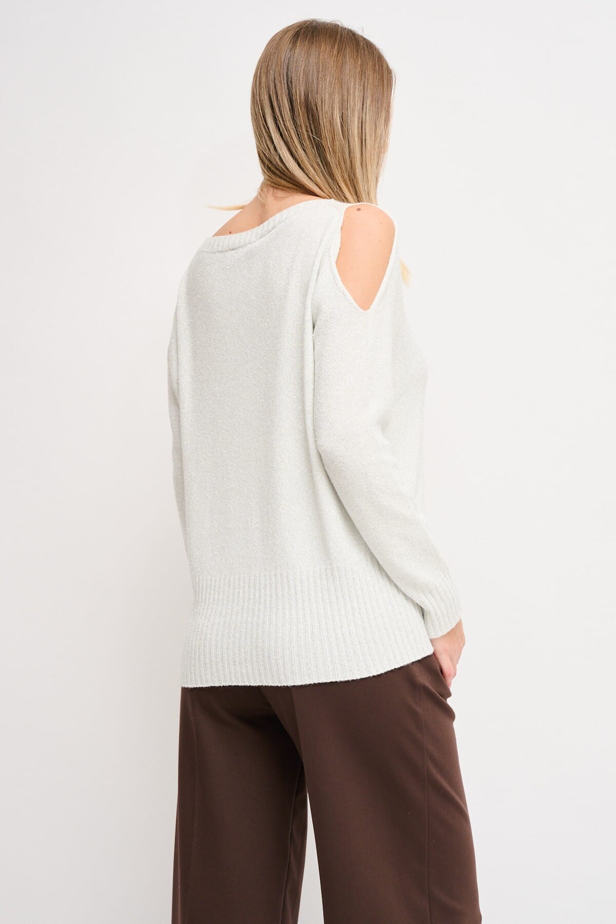 Tricot Lurex avec découpe Maryley