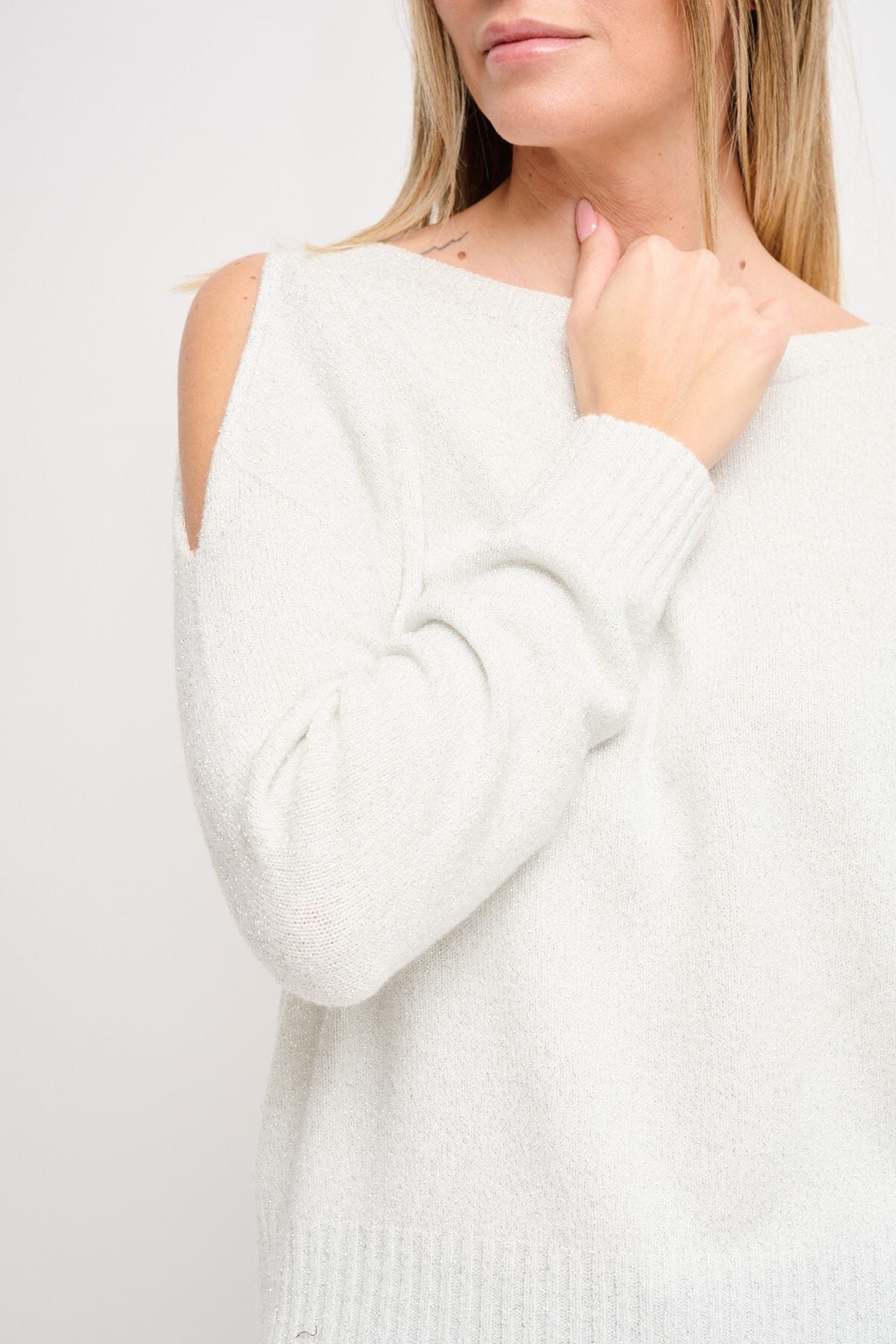 Tricot Lurex avec découpe Maryley