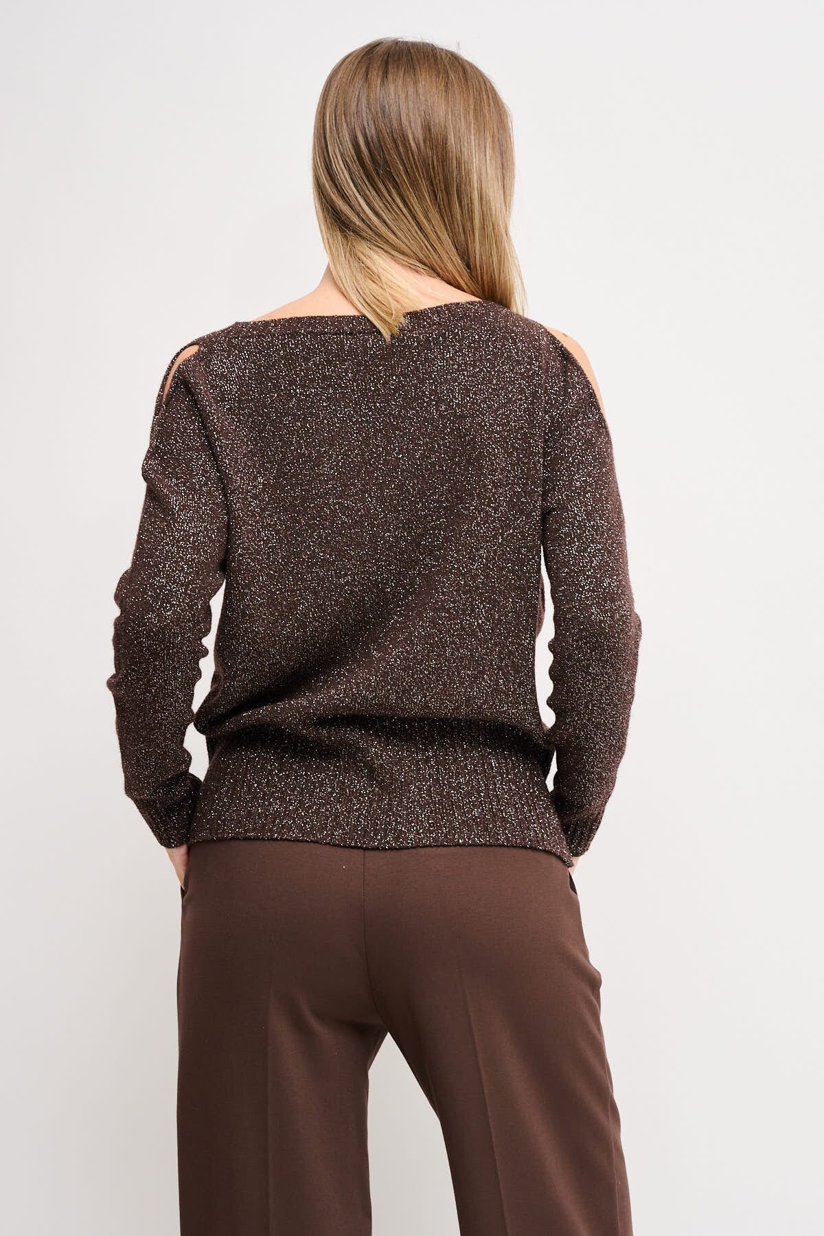 Tricot Lurex avec découpe Maryley