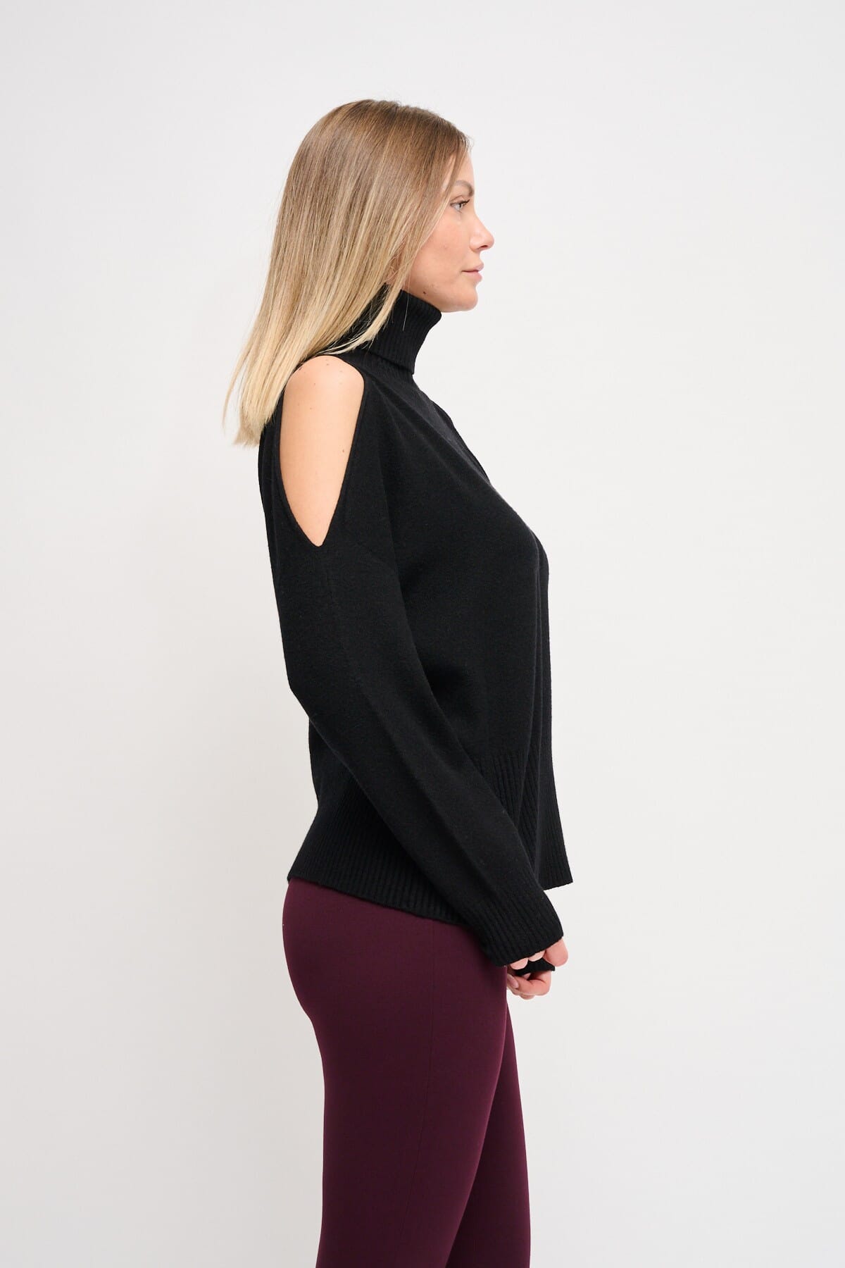 Maryley - Pull à col montant et découpes