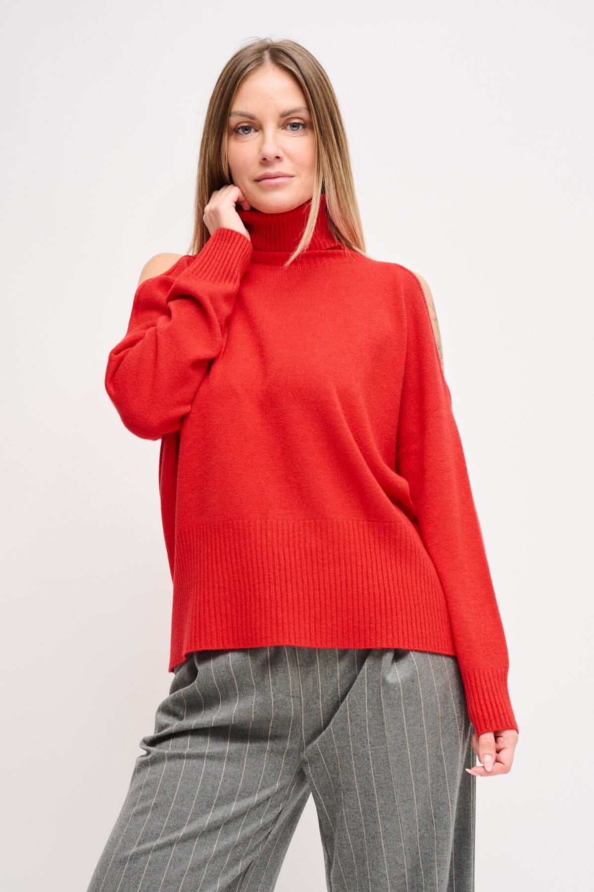 Maryley - Pull à col montant et découpes