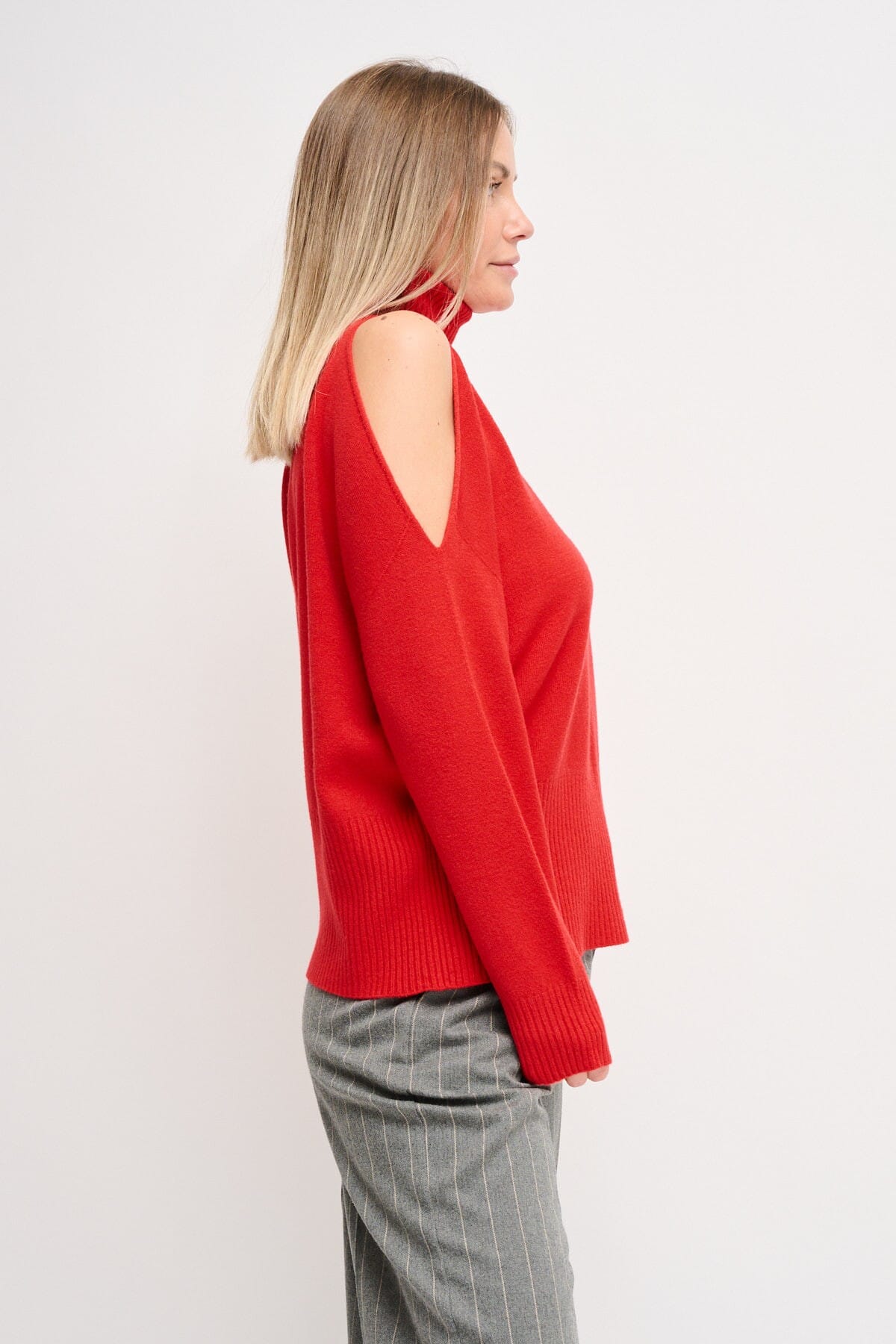 Maryley - Pull à col montant et découpes