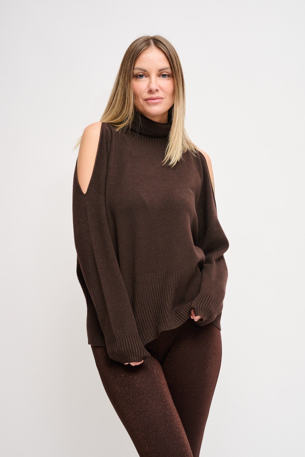 Maryley - Pull à col montant et découpes