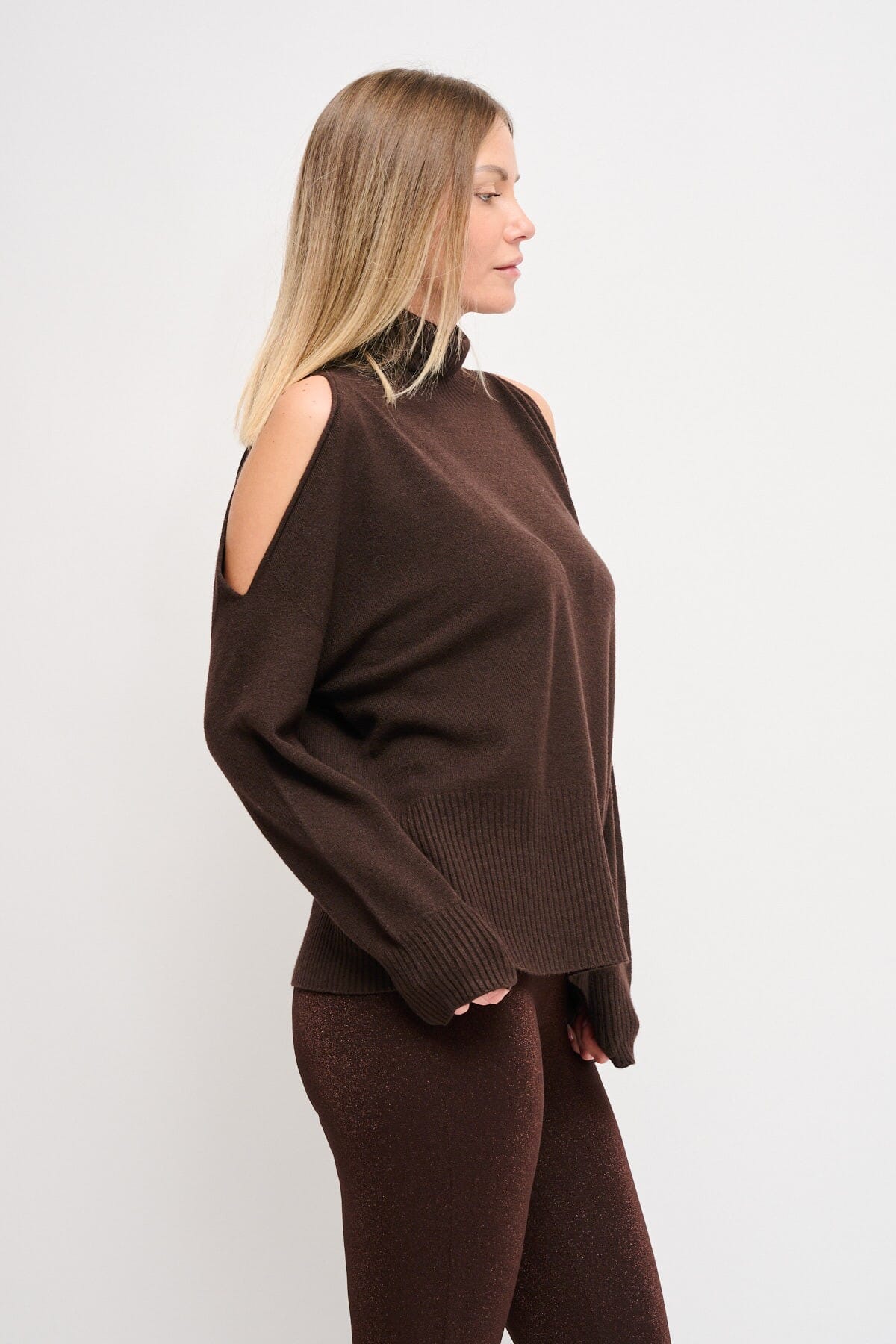 Maryley - Pull à col montant et découpes