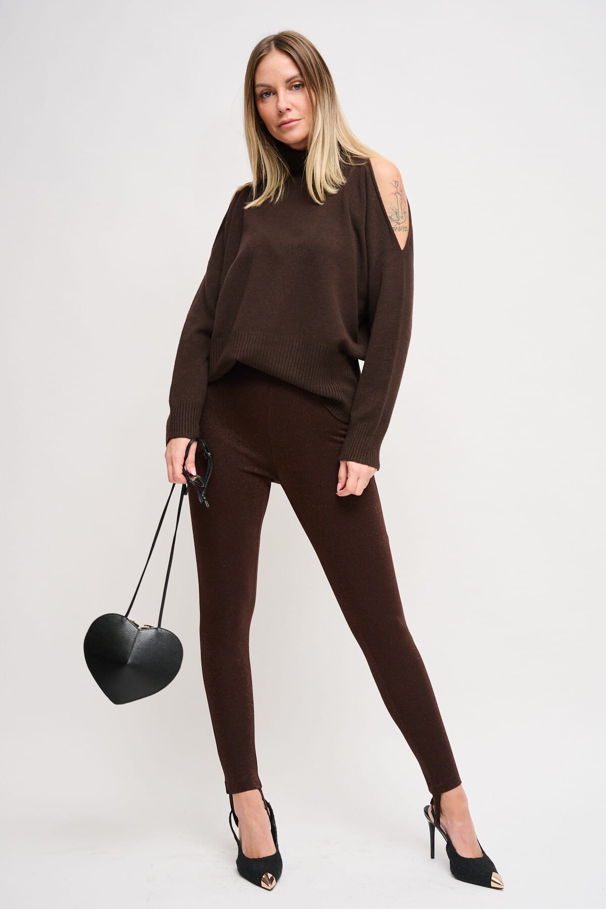 Panta Lurex Con Ghette Maryley