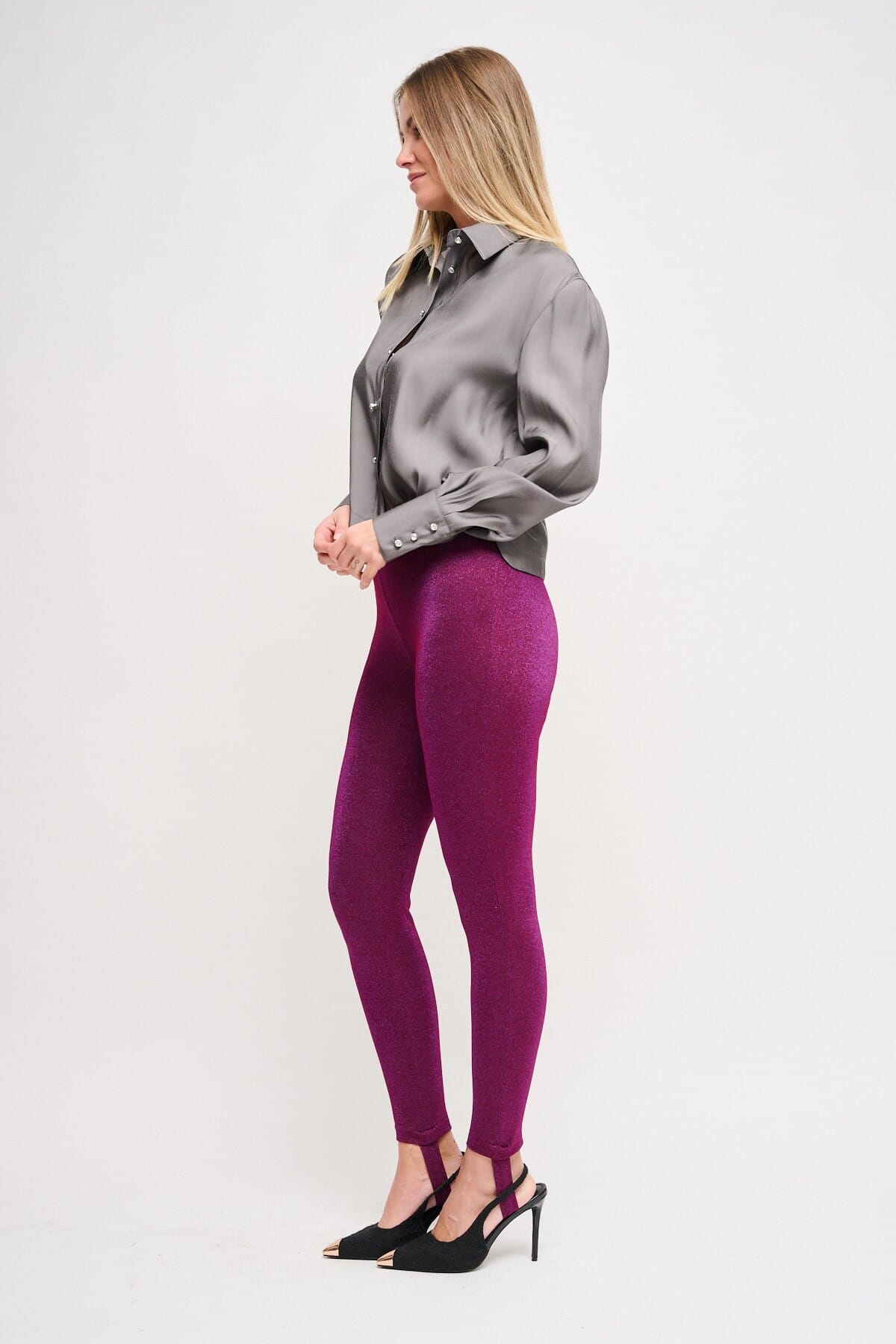 Panta Lurex Con Ghette Maryley