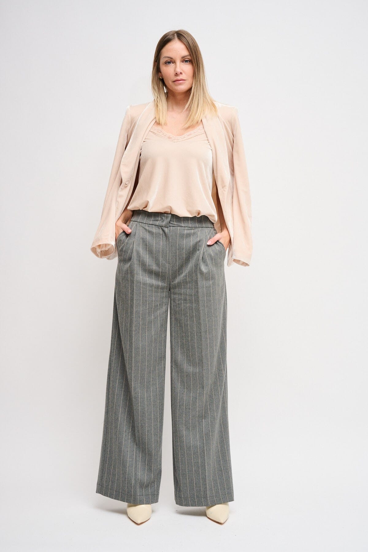 Pantaloni A Palazzo Gessati Maryley