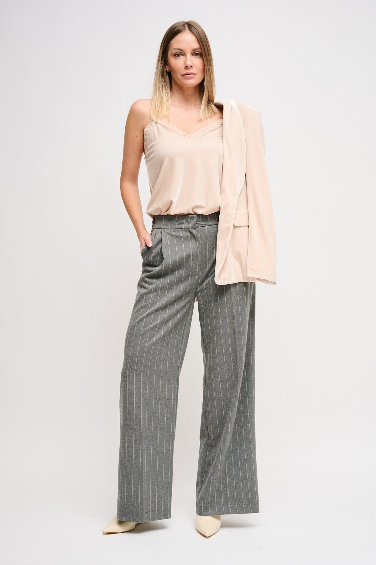 Pantaloni A Palazzo Gessati Maryley