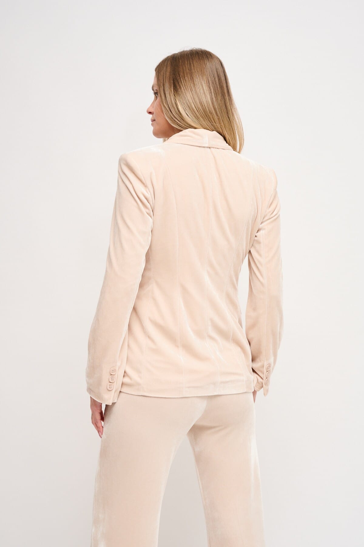 Maryley Velvet One-breasted Jacket