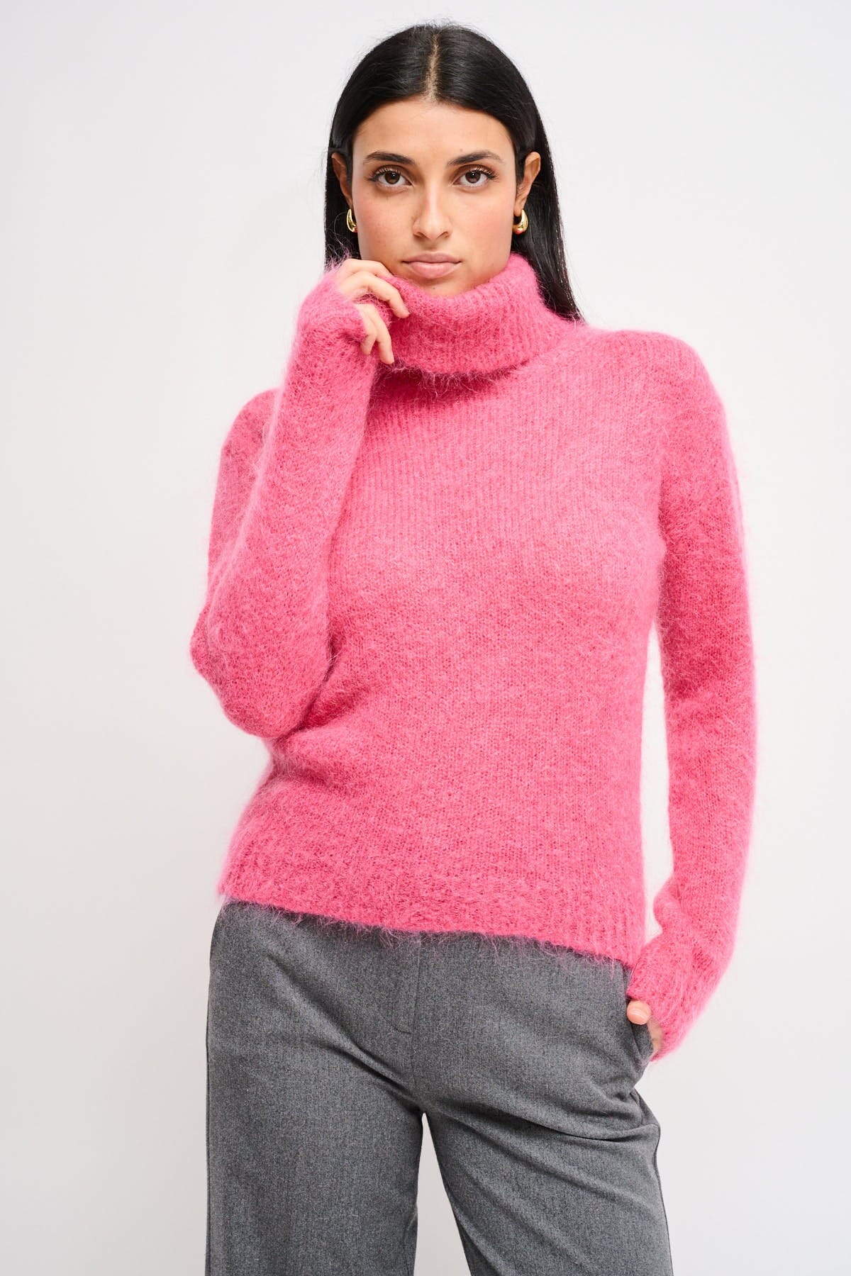 Dolcevita Cropped In Mohair Maryley