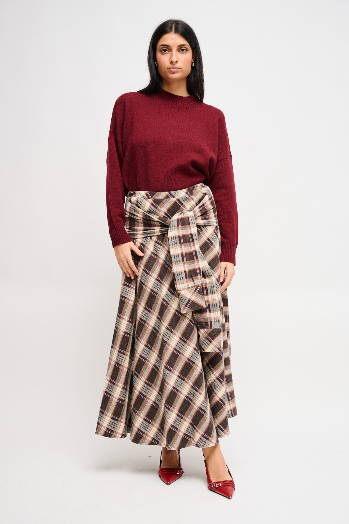 Gonna Check Con Nodo Effetto Maniche Maryley