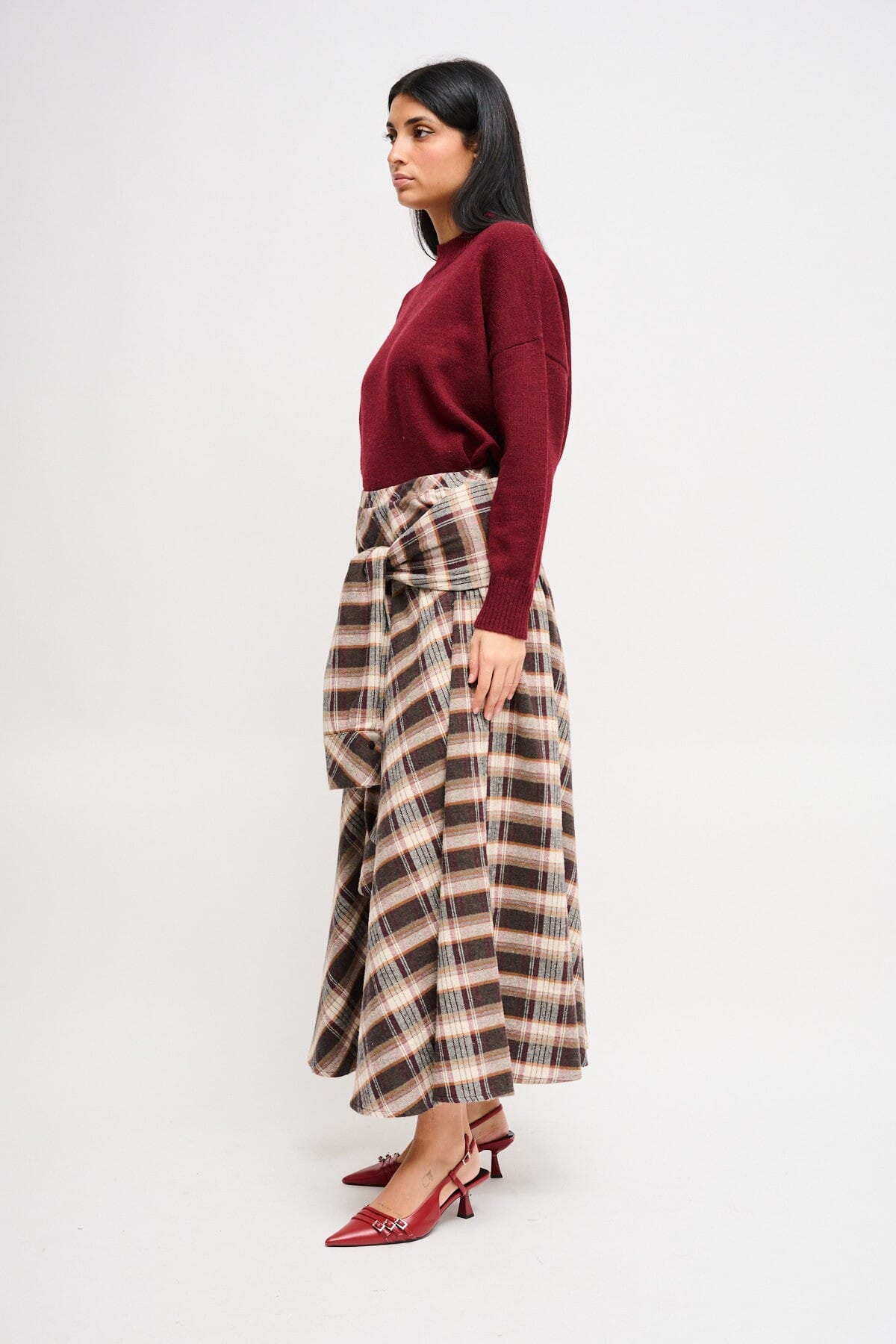 Gonna Check Con Nodo Effetto Maniche Maryley