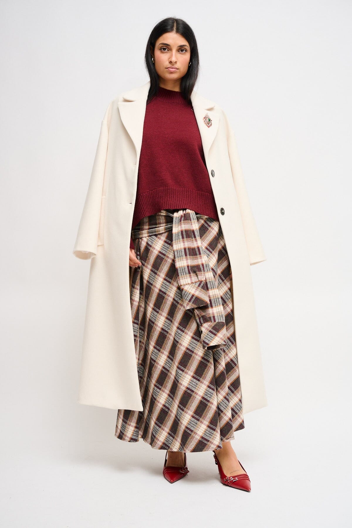 Gonna Check Con Nodo Effetto Maniche Maryley