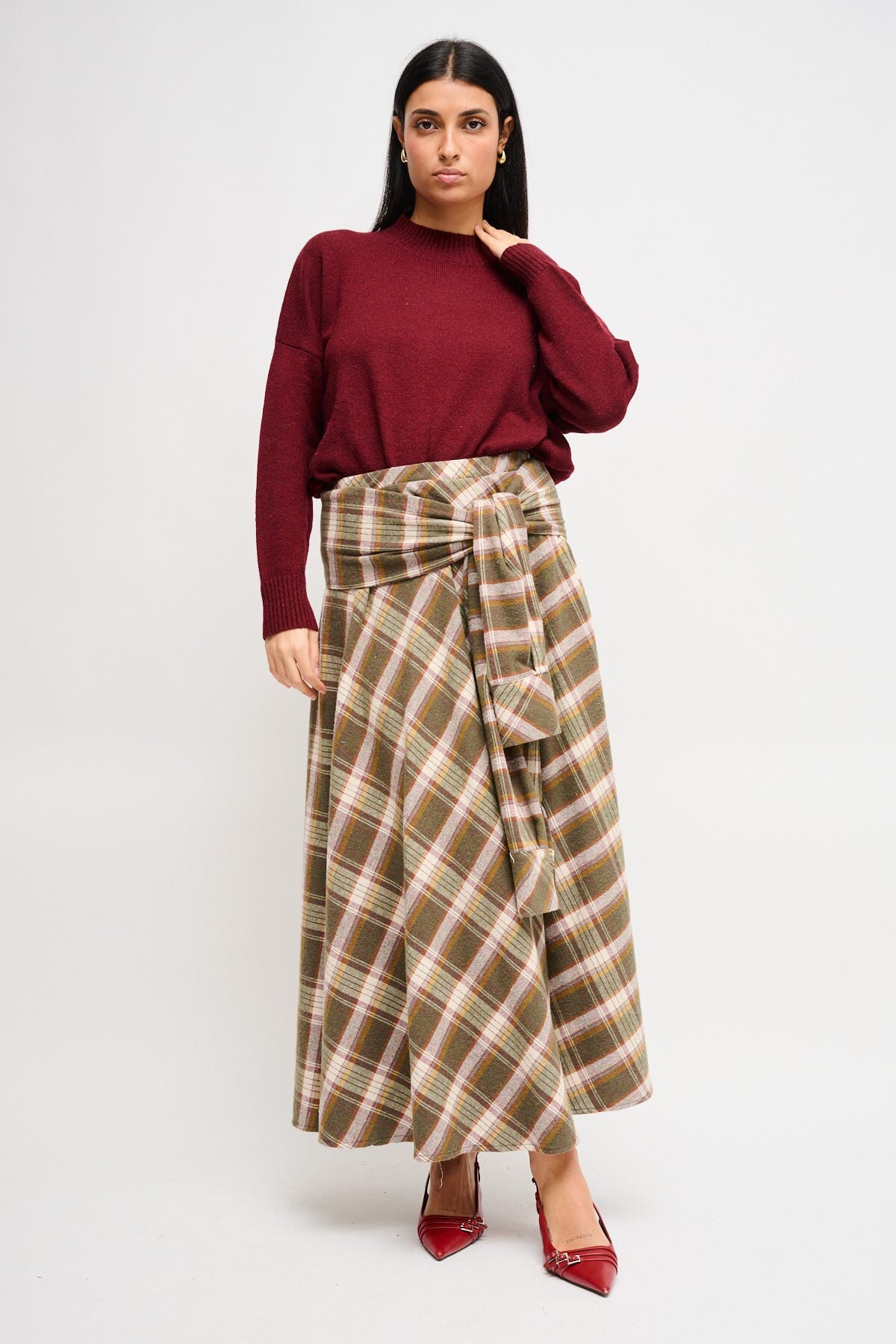 Gonna Check Con Nodo Effetto Maniche Maryley