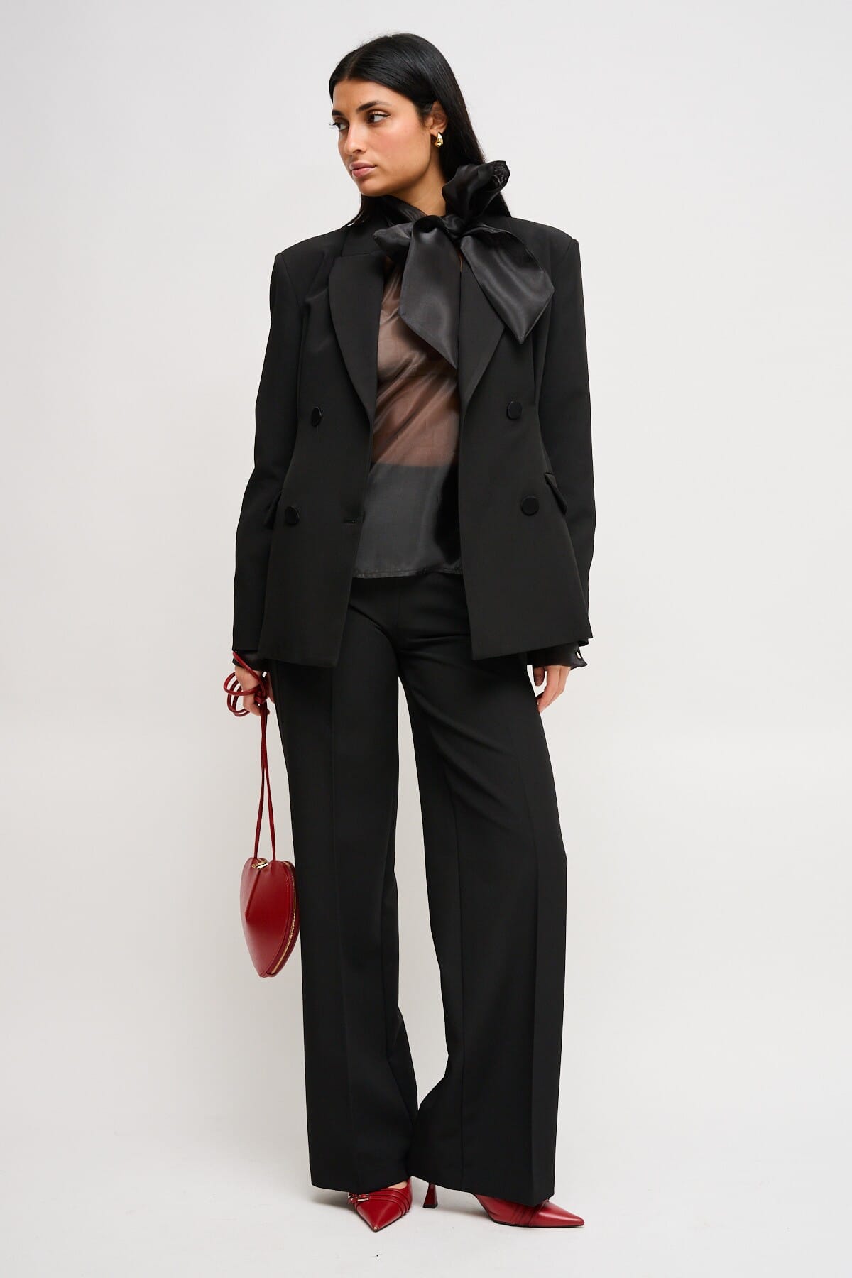 Blusa In Raso Semitrasparente Maryley