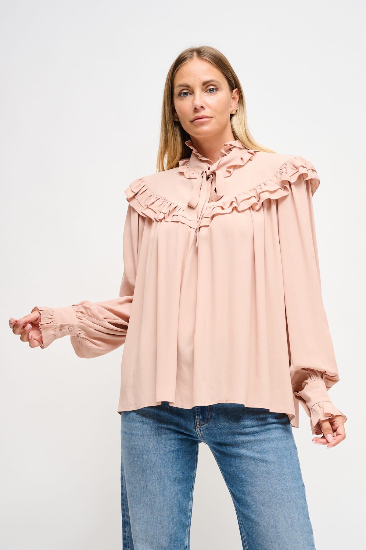 Viscose Blouse With Maryley Lace