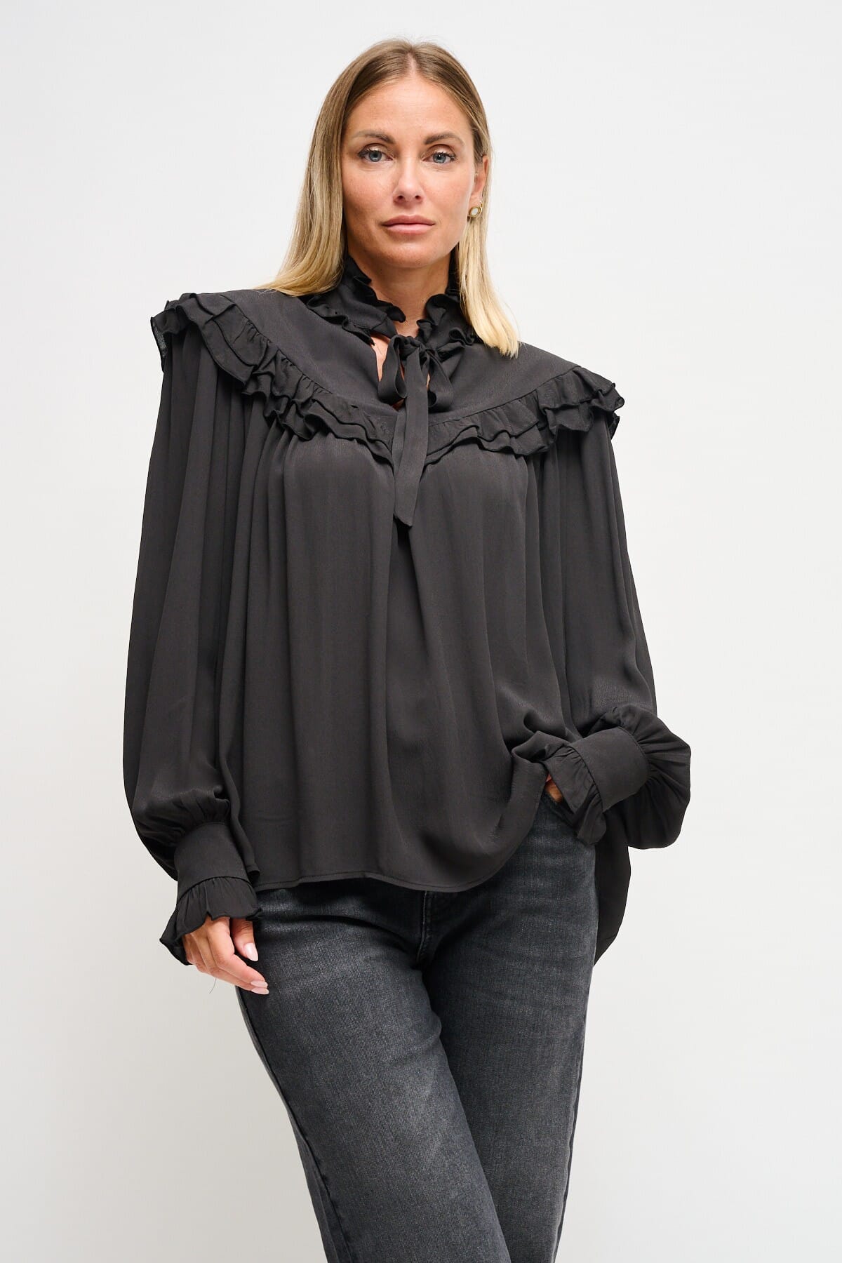 Viscose Blouse With Maryley Lace