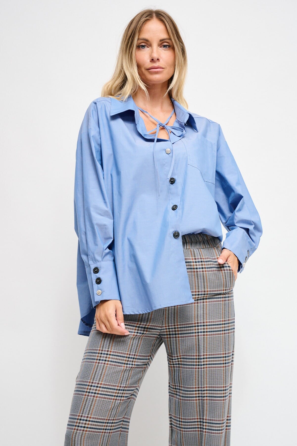 Over Cotton Shirt With Maryley Laces