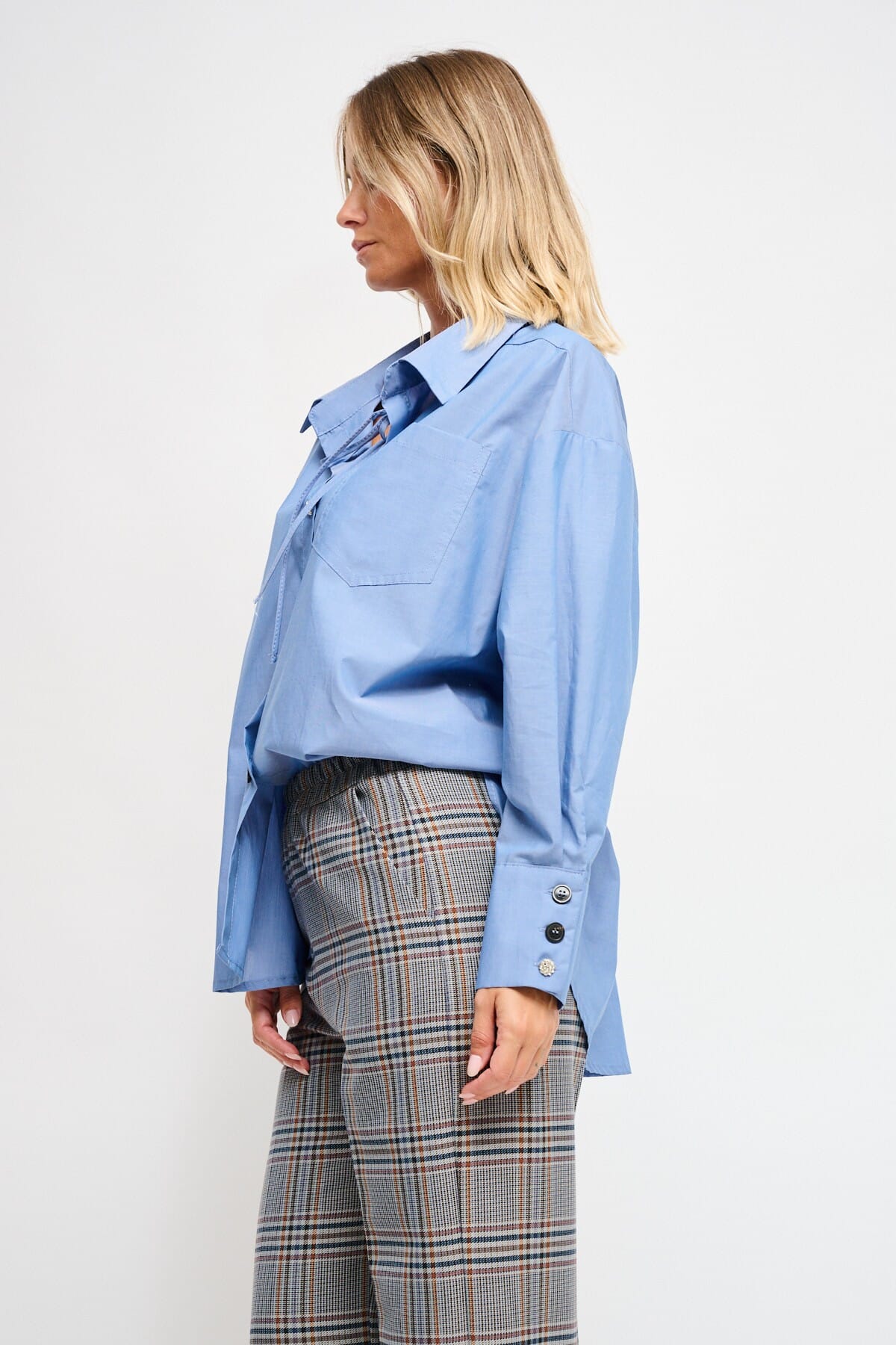 Over Cotton Shirt With Maryley Laces