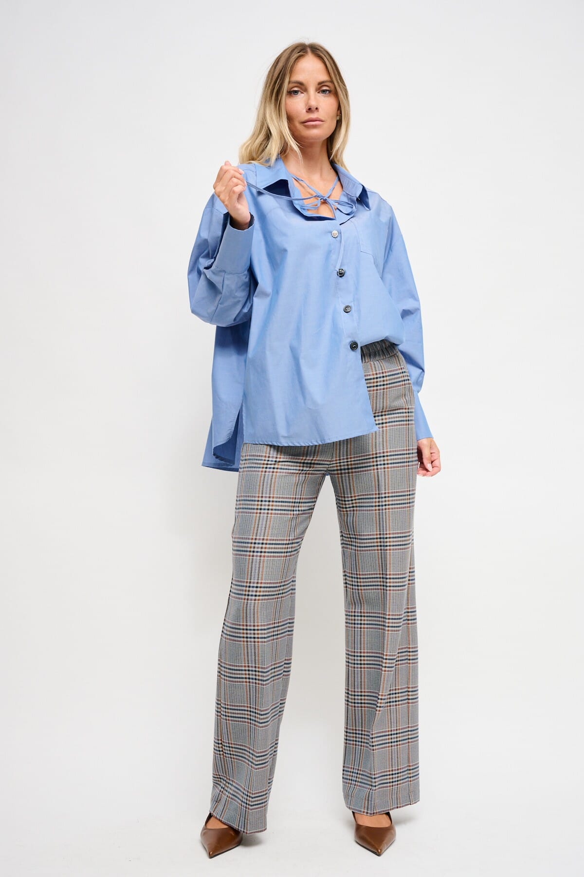 Over Cotton Shirt With Maryley Laces