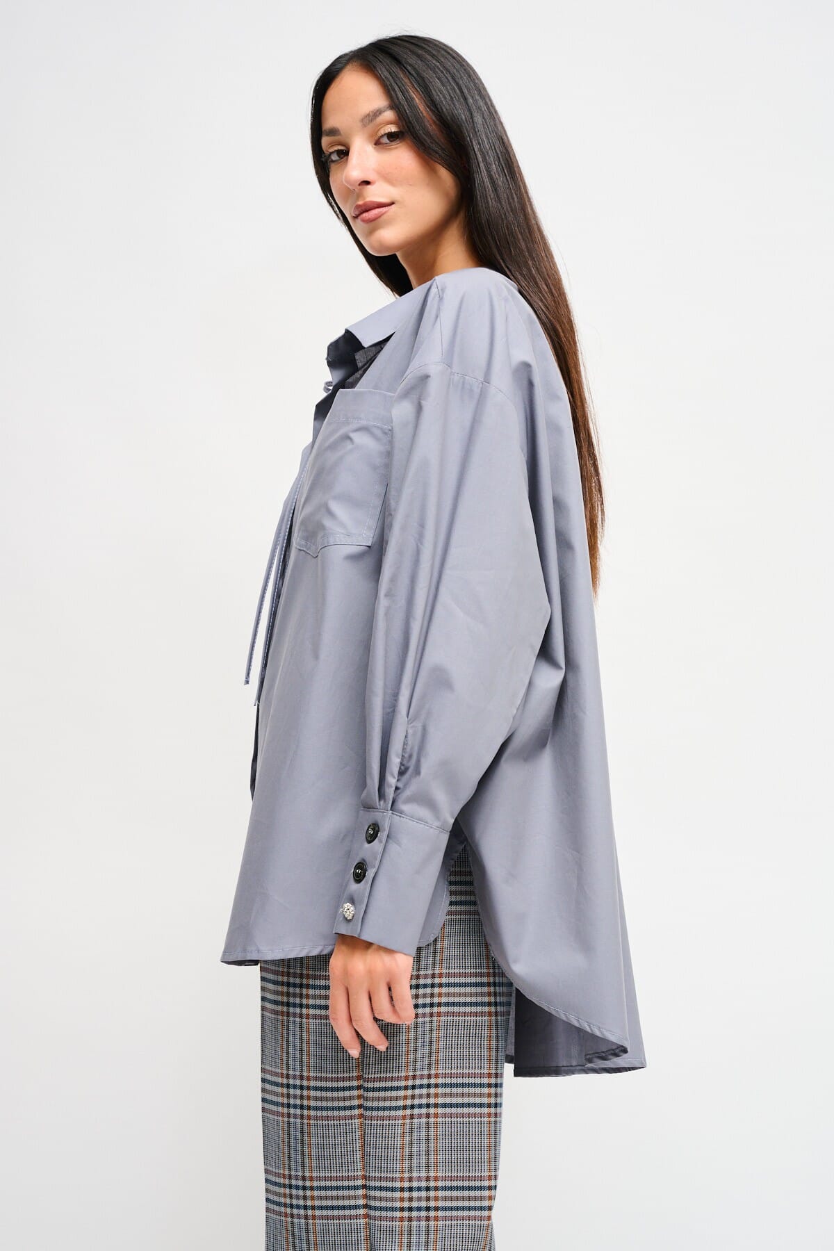 Over Cotton Shirt With Maryley Laces