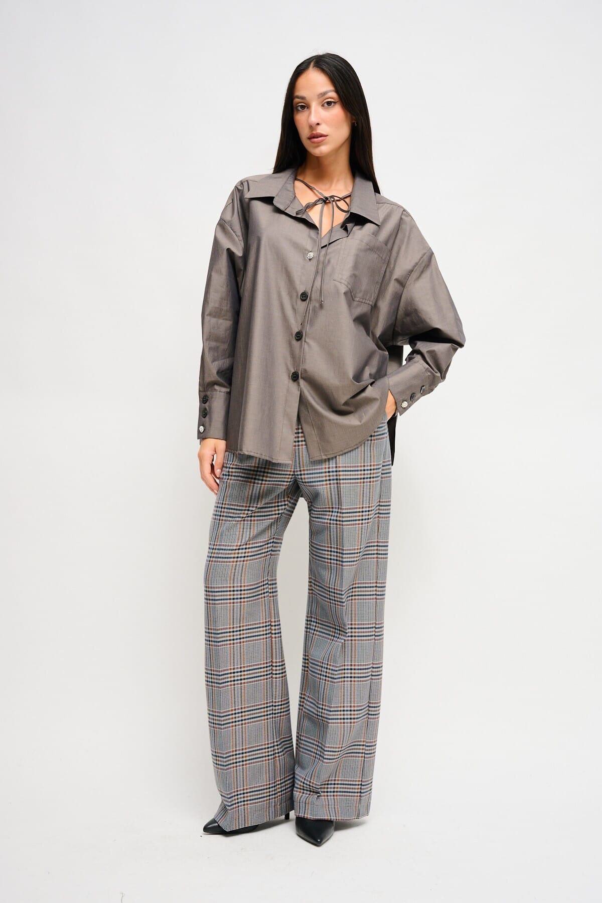 Over Cotton Shirt With Maryley Laces