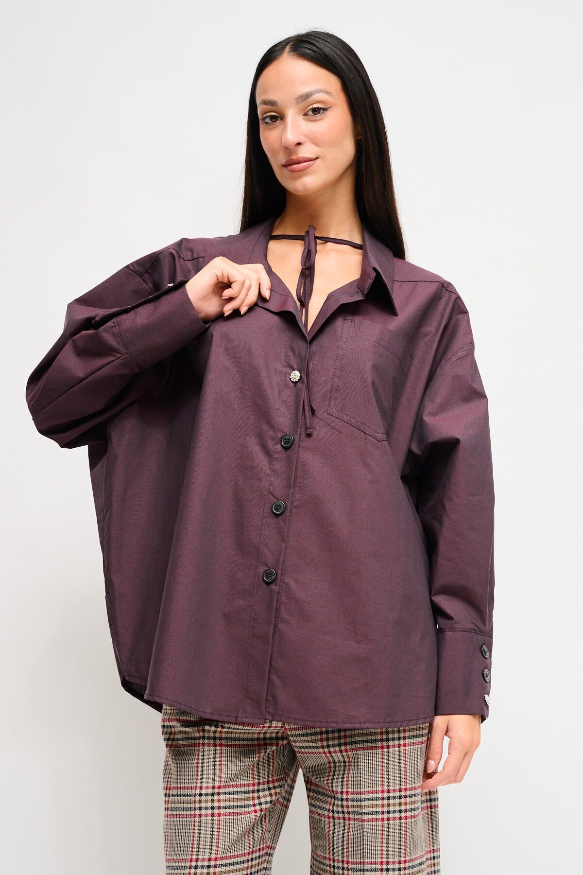 Over Cotton Shirt With Maryley Laces