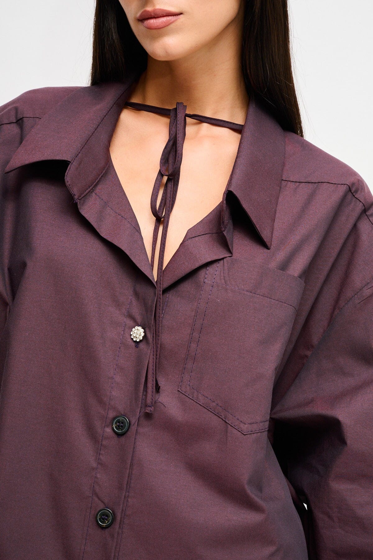 Over Cotton Shirt With Maryley Laces