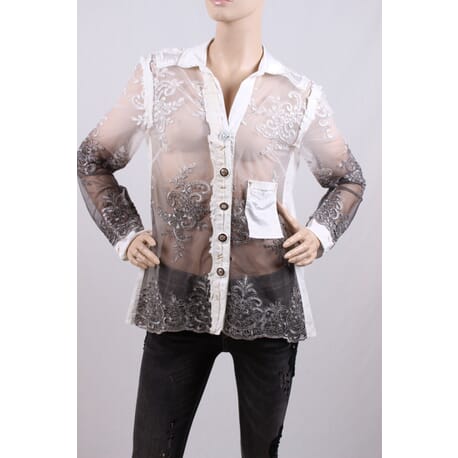 Shirt With Embroidery Elisa Cavalletti