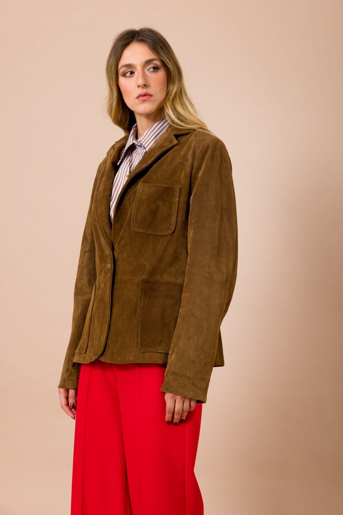 Maryley - Veste fendue avec poches plaquées