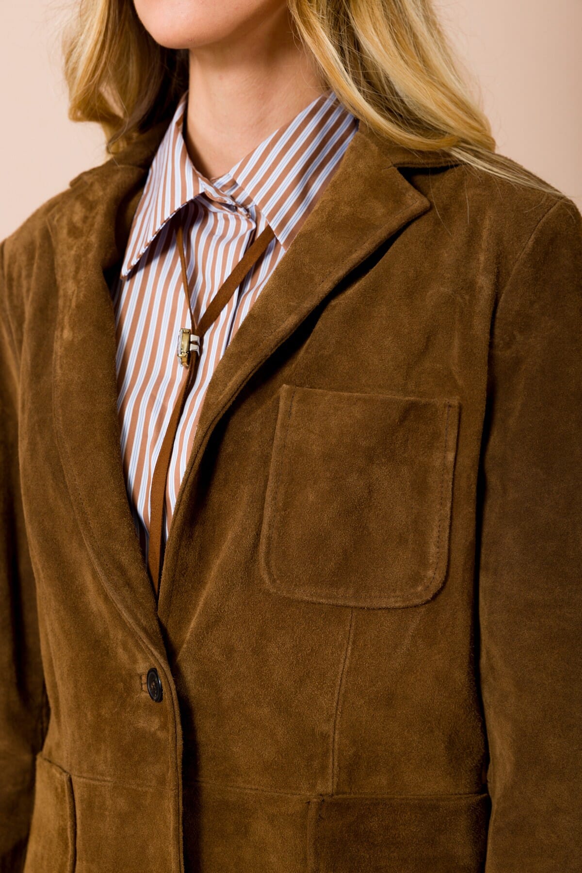 Maryley - Veste fendue avec poches plaquées