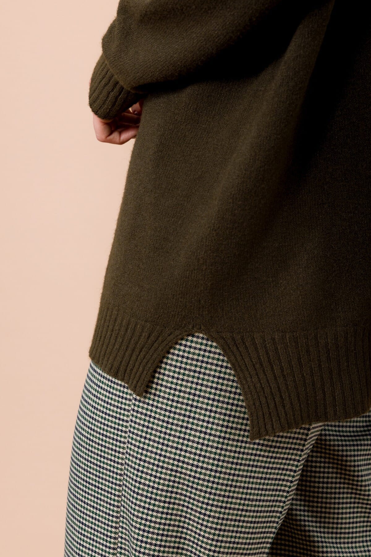 Cardigan Oversize Con Scollo A V E Spacchetti Laterali Maryley