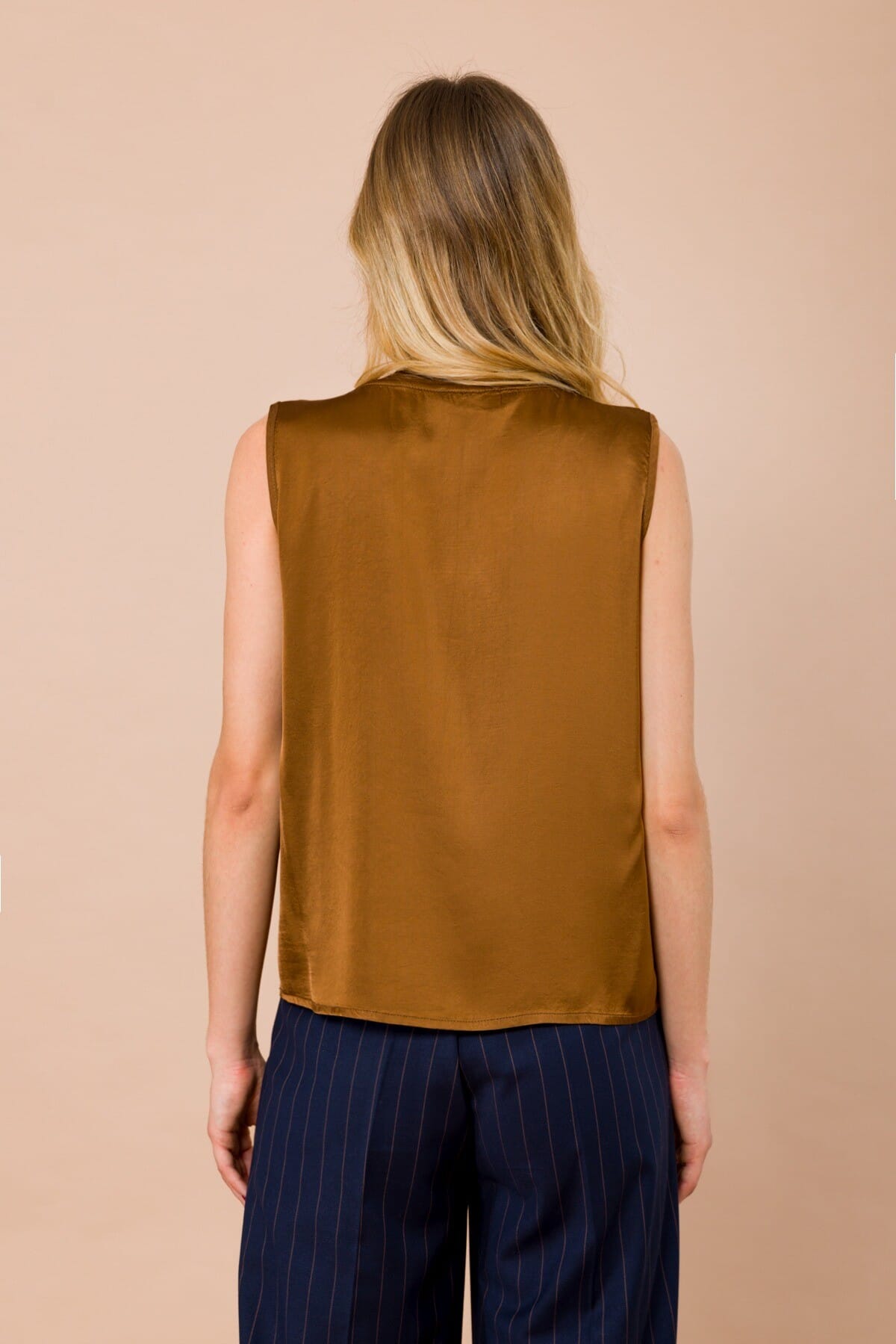 Top Girocollo In Raso Di Viscosa Maryley