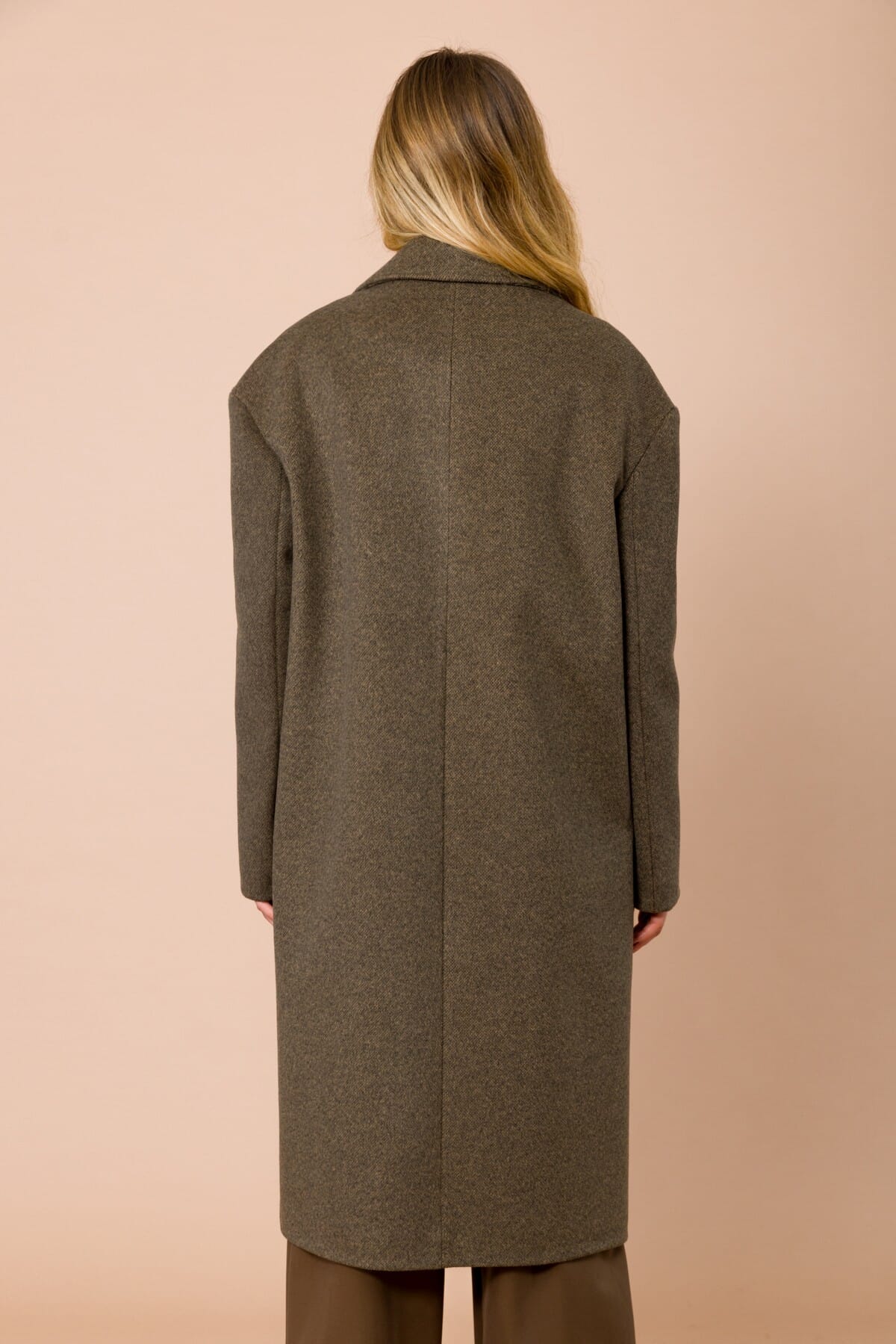 Cappotto Oversize Doppiopetto Foderato Maryley